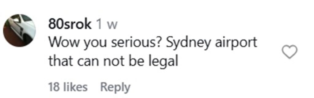 Social media comment on the post of Horrified traveller's budget hotel stay goes viral after filming tiny bed squeezed inches from toilet and shower at Airport Hotel Sydney. Libni Fortuna paid £55.