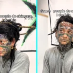 Tattoo artist August Chupakabra reveals pain of tattooing red vine across forehead rated 8/10. The 27-year-old from Poland spent two hours creating his latest extreme body art.