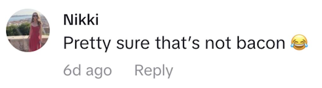 Influencer reviewing a £20 Too Good To Go bag from celeb favourite Nobu goes viral after mistaking tuna sashimi for raw bacon in a hilarious food fail.