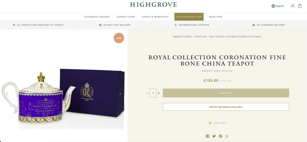 King Charles slashes Highgrove luxury prices with £155 off tweed gilet, coronation teapots and royal birthday teddies - post-Christmas sale supports King's Foundation.