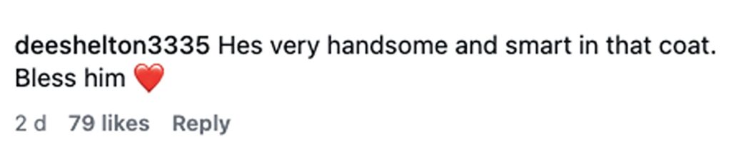 Social media comment on the post of Man stunned after spotting goat wearing jacket sitting upright in back seat of car in Brentwood, Essex. Blue the goat was calmly watching passersby from a 4x4.