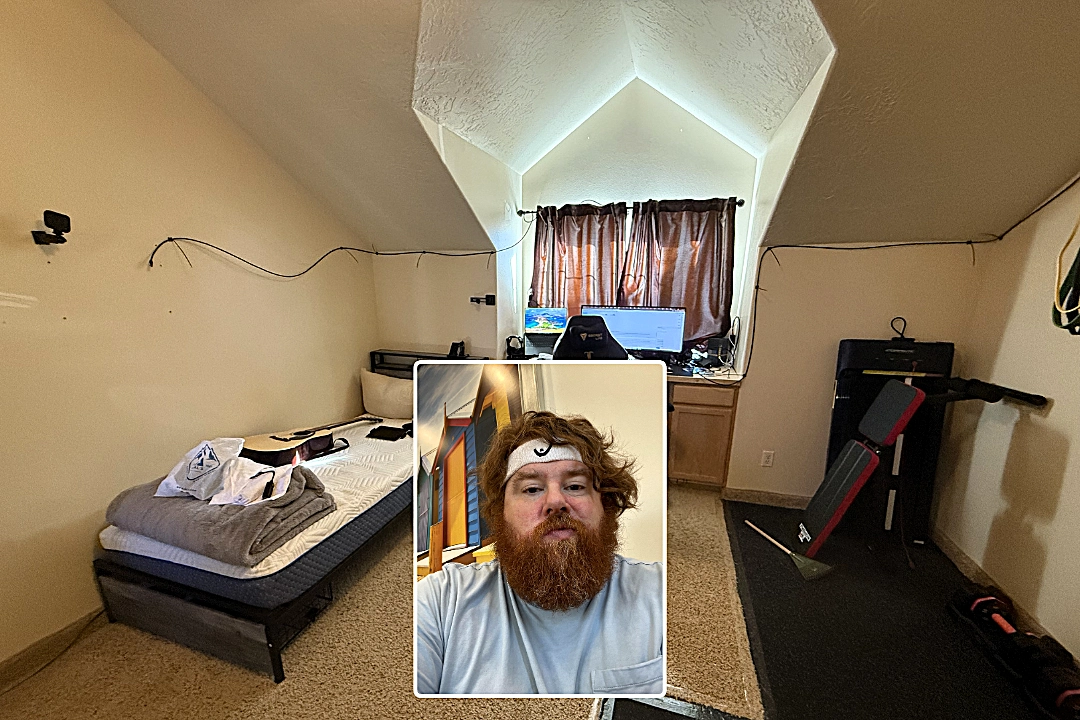 Skip Boyce, 49, locks himself in single room for 365 days livestreaming 24/7 to become healthier - day 17 of extreme isolation challenge already draws millions.