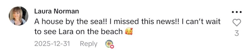 Social media comment on the post of TV legend Michael Barrymore, 73, revealed plans to move to a seaside home in 2026 after buying property, celebrating 15 years sober and reducing seizures in viral TikTok post.