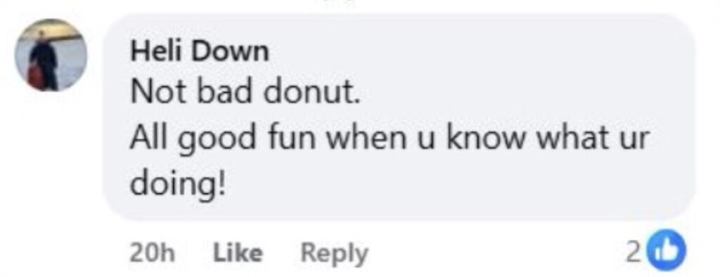 Social media comment on the post of Motorist performed 360-degree spin in icy Saundersfoot Harbour car park at 5am, narrowly missing bins during Arctic weather blast in south Wales yesterday.