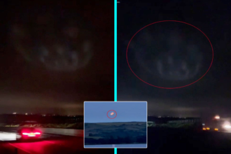 Driver Matt Kipling filmed eerie glowing spiral in Cornwall sky on Christmas Day near Wadebridge after pulling over on A30 in pitch darkness with no sound or explanation.