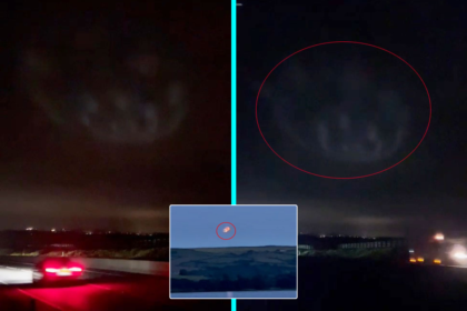 Driver Matt Kipling filmed eerie glowing spiral in Cornwall sky on Christmas Day near Wadebridge after pulling over on A30 in pitch darkness with no sound or explanation.