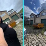 Couple buy derelict house on industrial estate for £330,000 and transform it into dream home with sauna, hidden playroom and space for 50 cars in Derbyshire.