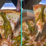 Mexican pizzeria Holy Pizza Dispensary divides internet with controversial Witch's Feet Pizza topped with eight steamed chicken feet, one for each slice on margherita base.