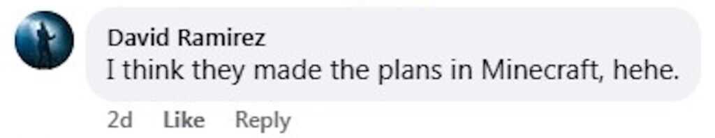 Social media comment on the post of 100ft religious statue of Judas Thaddaeus mocked for looking like Minecraft character - blocky design in Mexico ridiculed online. Locals say it looks like Roblox.