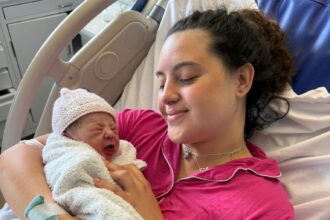 Woman went to hospital with suspected appendicitis and gave birth 45 minutes later. Demi-Lee Sefton, 21, had no idea she was expecting until she went into labour.