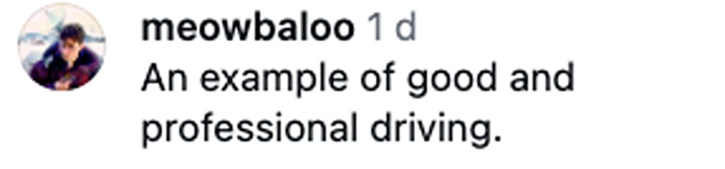 Social media comment on the post of HGV driver Meta shields stricken Mercedes on M25 after wheel fell off. The 25-year-old lorry driver blocked traffic to protect distressed motorists until they reached safety.