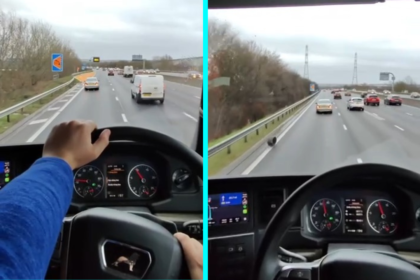 HGV driver Meta shields stricken Mercedes on M25 after wheel fell off. The 25-year-old lorry driver blocked traffic to protect distressed motorists until they reached safety.