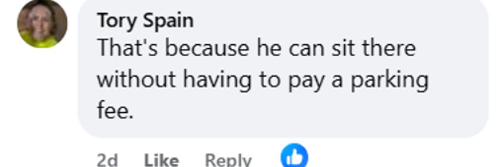 Social media comment on the post of Sweet-toothed squirrel spotted chilling with Cornetto ice cream from bin at Riverside Country Park, Gillingham, Kent. The grey squirrel grasped the treat in its tiny paws.