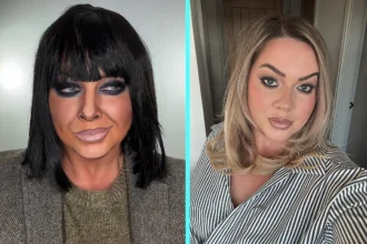 Make-up artist spent four hours transforming into The Traitors host Claudia Winkleman. Her 2.5 million-view video even got approval from Claudia herself.