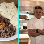 Gordon Ramsay slammed for serving £14 raw steak tartare at Pizza East Shoreditch that fans say looks like dog food, with some joking about salmonella risks on the French dish.