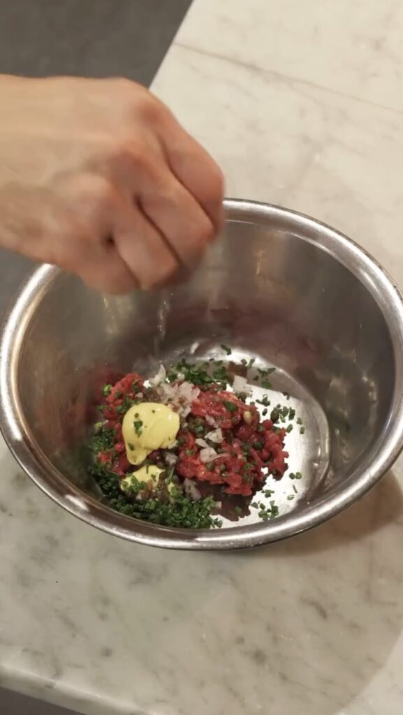 Gordon Ramsay slammed for serving £14 raw steak tartare at Pizza East Shoreditch that fans say looks like dog food, with some joking about salmonella risks on the French dish.