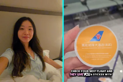 Savvy Brit Elaine Poon scores free four-star hotel stay during layover using little-known hack with China Southern Airlines. Complimentary room offered for 8+ hour layovers.