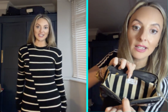 Bargain hunter Holly Wood bought Alexander McQueen dress worth over £300 for just £2 at Manchester charity shop alongside Michael Kors belt and Lulu Guinness purse haul.