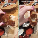 Ana Garza, 23, ordered fried mozzarella at Chili's Austin but got completely hollow breadcrumbs - no cheese inside. 11m views as oil was too hot and cheese exploded out.