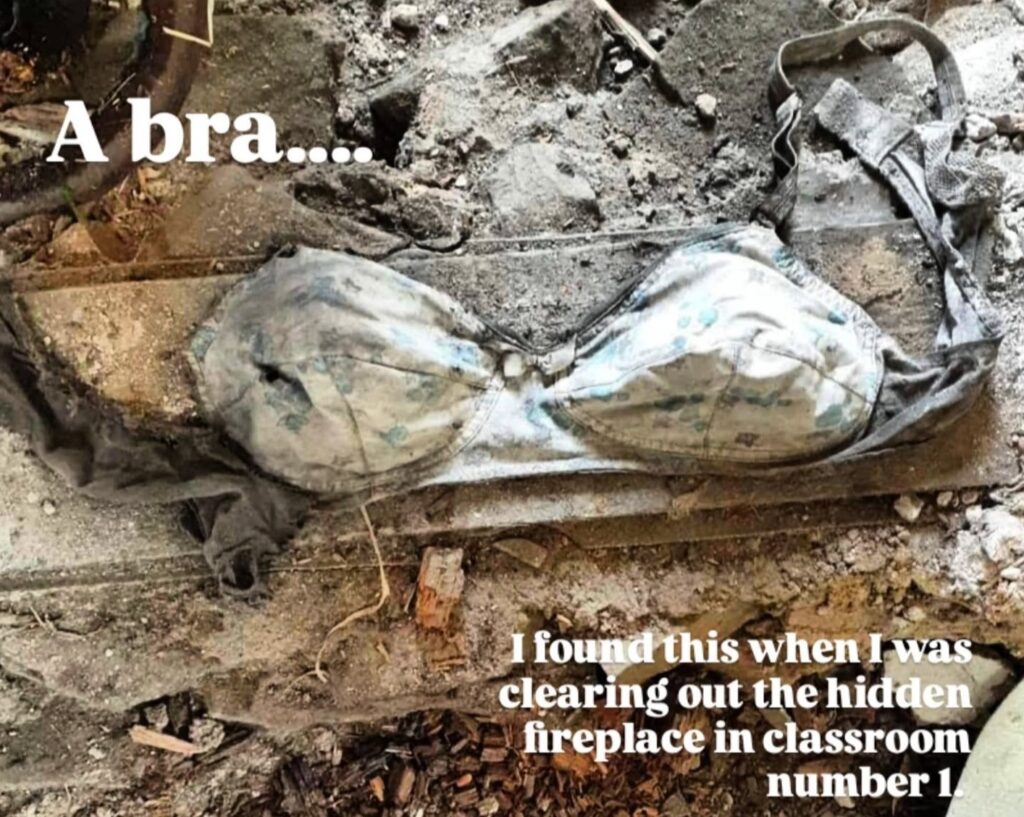 Gemma finds whisky bottle in headteacher's toilet while renovating Aberdeenshire school - scout handbook, army toys and Victorian cabinet among hidden treasures.