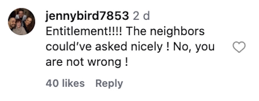 Social media comment on the post of Woman sparked online debate after blocking her wide driveway to stop neighbours parking there, with her story shared by Lisa gaining 144,000 views and divided reactions from followers.