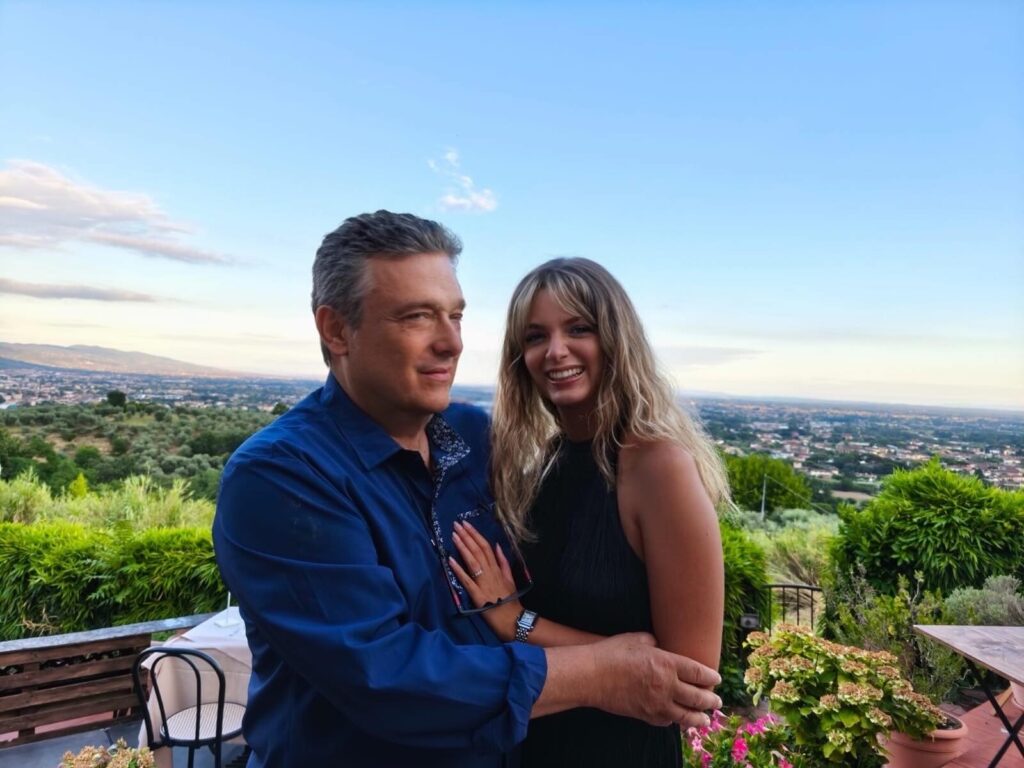 Woman, 23, marries former teacher 40 years her senior. Minea Pagni and Massimo, 63, reconnected in bookshop. They don't care what critics say about their love.