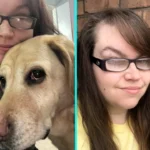 Woman who lost her sight found love when her guide dog Bailey introduced her to Martin and his guide dog Diesel, now married with a son who also has cataracts.