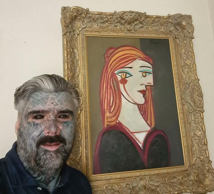 Britain's most tattooed man King of Ink Land celebrates four years without new ink after giving up tattoos to pay off his mortgage, with just £5,000 remaining on his Birmingham home.