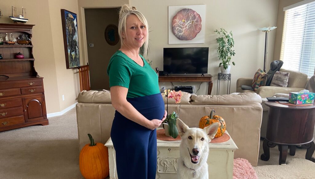 Woman welcomes twins at 43 after eight miscarriages and credits ditching vegan diet. Molly Brown fell pregnant naturally months after eating meat again.