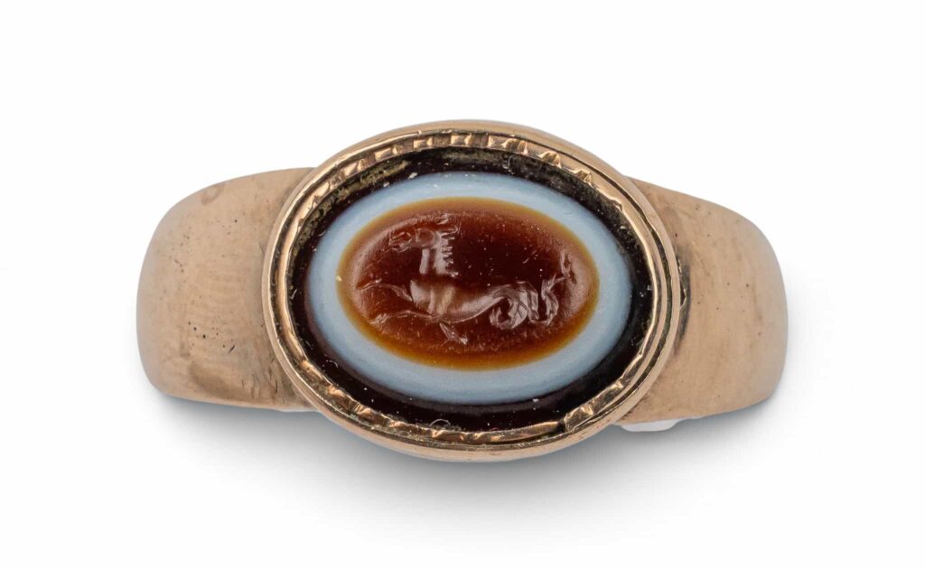Ancient rings older than St Valentine, including Roman and Egyptian treasures up to 3,300 years old, are set to fetch over £3,000 at a London auction for Valentine’s Day.