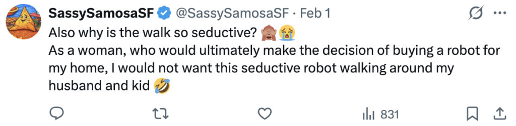 Social media comment on the post of XPeng Motors' IRON humanoid robot tumbled during runway show in Shenzhen. The 5'10" android scheduled for mass production this year face-planted before shocked crowd.