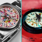 An artist turned a Rolex into abstract art by letting paint covered flies splatter the watch face, creating a one of a kind piece that stunned millions online.
