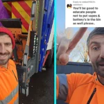 Bin man warns a common household mistake can cause bin lorry explosions, property damage and higher council tax, urging people never to bin vapes or batteries so please