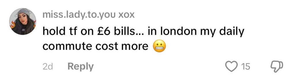 Social media comment on the post of Spencer Hewins, 24, books London hostel for £6.05 - less than a pint. Bell House near Regent's Park saved him hundreds on stay. Video hits 620,600 views.