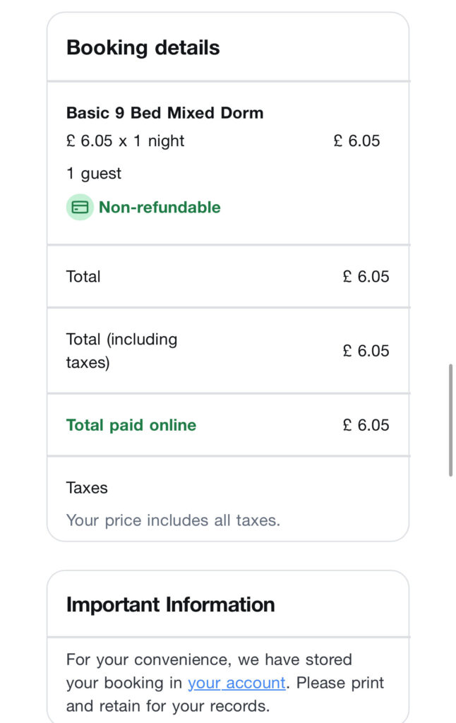 Spencer Hewins, 24, books London hostel for £6.05 - less than a pint. Bell House near Regent's Park saved him hundreds on stay. Video hits 620,600 views.