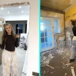 A 22-year-old who bought a run-down house for £15,000 is funding its £30,000 renovation by documenting the chaotic journey on TikTok - and has already made £3,000 from her followers in just 12 months.