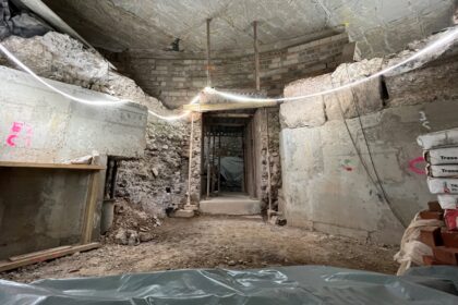 Archaeologists uncovered a Roman staircase, rare household altar and vast fourth century basilica foundations during construction of Cologne’s LVR Jewish Museum