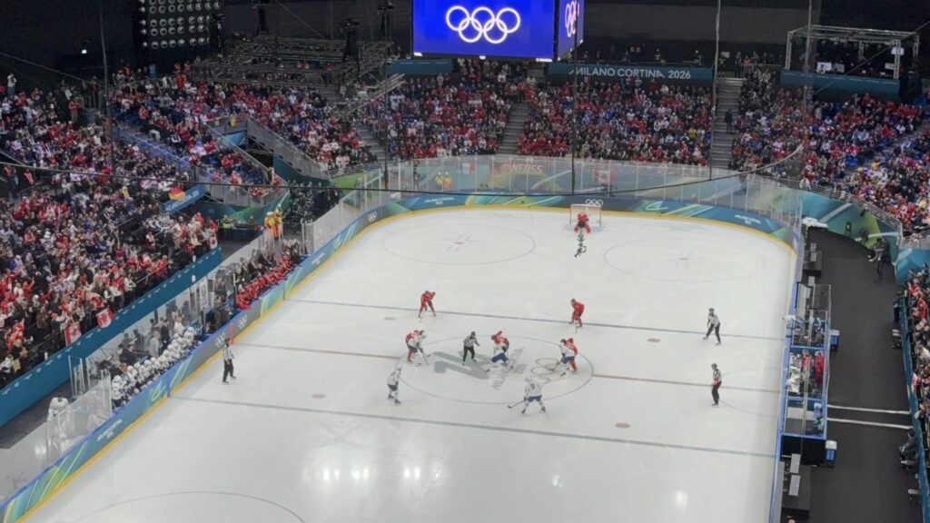 Welsh ice hockey fan John McAllister flew 1,400 miles for an 18 hour Milan day trip to watch Winter Olympics action, spending just £96 on flights, taxi and match ticket