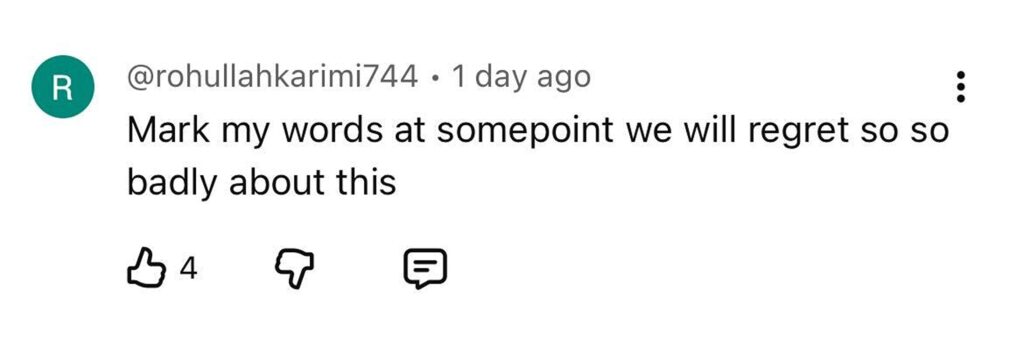 Social media comment on the post of Humanoid robot L7 filmed wielding sword with terrifying expertise for Chinese New Year dance. The 5ft 6in bot with 55 moving joints leaves viewers fearing robot future.