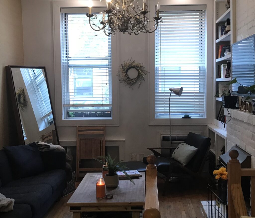 Woman pays over £1m to live next to bin bags full of rubbish in New York City but says she has zero regrets - her stunning West Village apartment has a cosy Parisian vibe.
