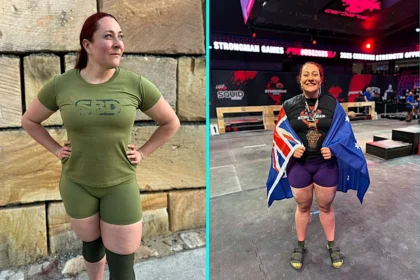 A world-level strongwoman clapped back at trolls claiming her muscular body was AI by proudly showing medals and trophies, sparking praise and debate on body image.