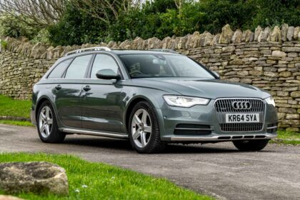King Charles III’s former Audi A6 Allroad with bespoke royal features and 115,000 miles sells for £16,875, half its estimate, at Stoneleigh Park auction.