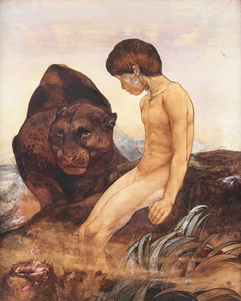 Two long lost original Jungle Book illustrations by the Detmold twins have been rediscovered in a London home and are tipped to fetch up to £20,000 each at auction