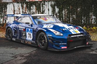A rare Nissan R35 GT-R race car driven by Gran Turismo creator Kazunori Yamauchi is heading to auction with a £200,000 price tag after Nürburgring success in 2011 debut.!