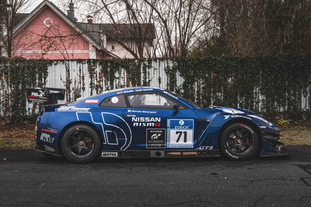 A rare Nissan R35 GT-R race car driven by Gran Turismo creator Kazunori Yamauchi is heading to auction with a £200,000 price tag after Nürburgring success in 2011 debut.!