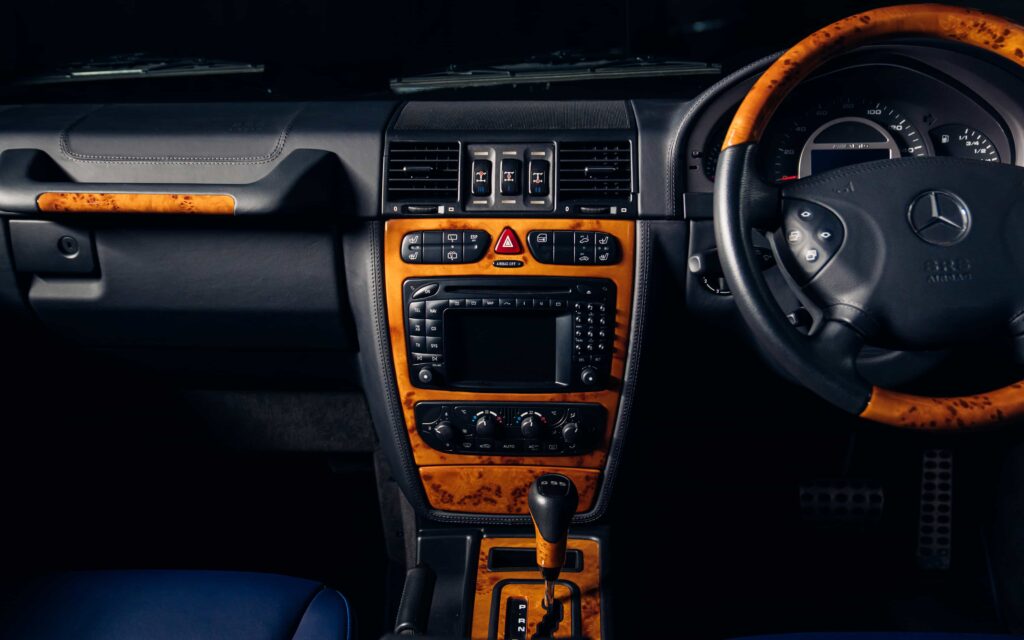 A rare right hand drive Mercedes Benz G 55 AMG built for Dubai royalty with just 143 miles is on sale for £100,000, offering royal provenance and prototype status