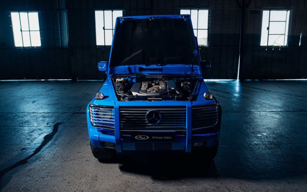 A rare right hand drive Mercedes Benz G 55 AMG built for Dubai royalty with just 143 miles is on sale for £100,000, offering royal provenance and prototype status