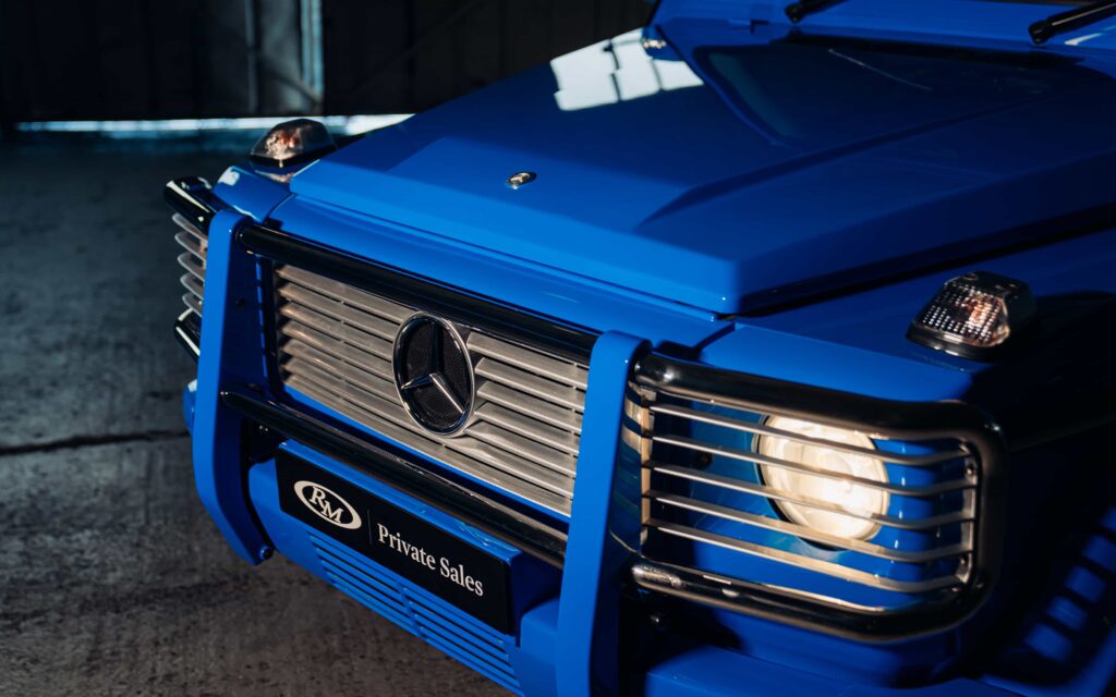 A rare right hand drive Mercedes Benz G 55 AMG built for Dubai royalty with just 143 miles is on sale for £100,000, offering royal provenance and prototype status