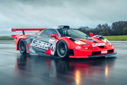 One of just 28 McLaren F1 GTRs ever built, a road legal 197mph racer with a debut race win, is heading to auction with a £15.5m guide price.