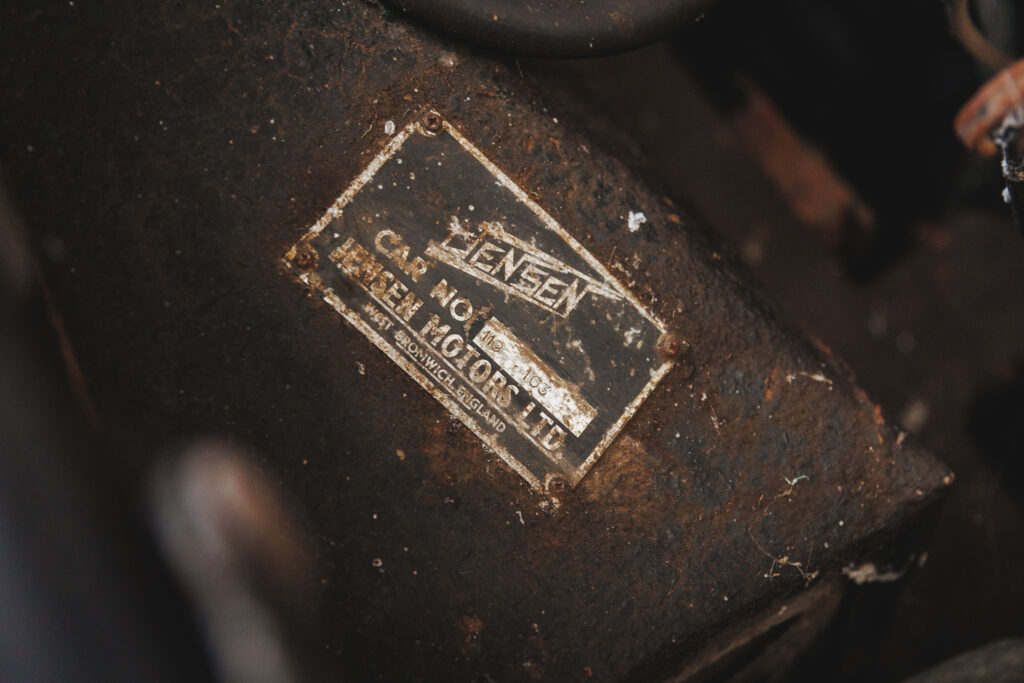 A rare 1969 Jensen FF left untouched in a barn for 34 years is heading to auction for up to £35,000, complete with original paint, paperwork and matching numbers